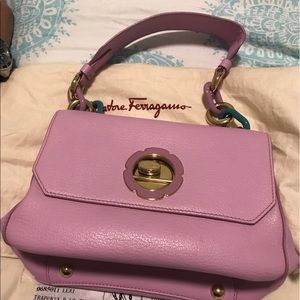 Salvatore Ferragamo Lexi Leather Pink handbag